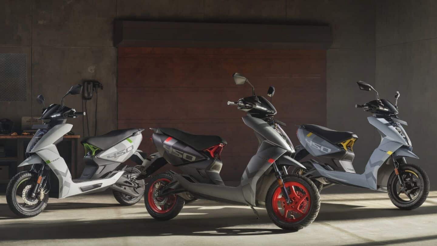 Ather launches 450X Overtones series with 3 dual-tone colors