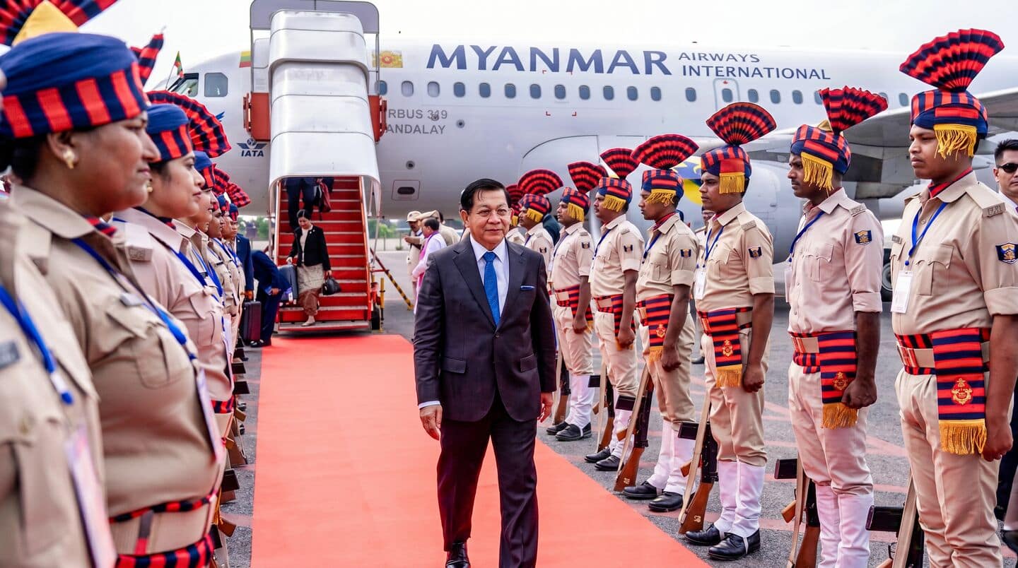 Min Aung Hlaing visits India to discuss dysprosium and terbium
