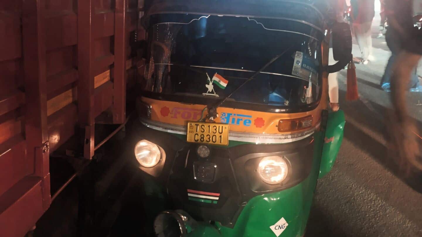 Anil Kumar Arolla's trolley truck hits 10 vehicles in Madhapur
