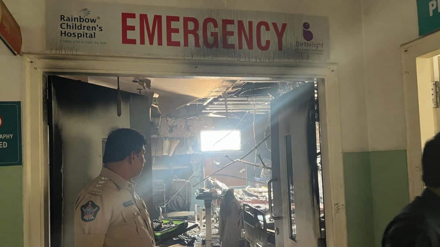 Fire at Rainbow Children's Hospital Vijayawada early Wednesday, patients safe