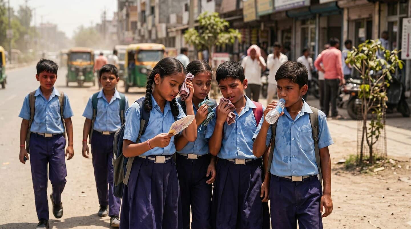 India's heat wave prompts early school breaks in several states