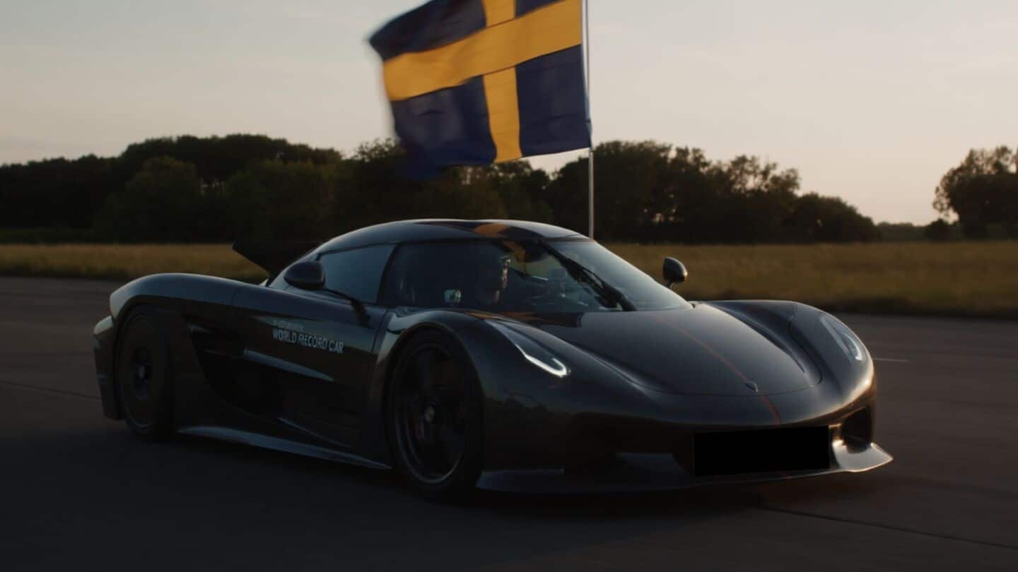 Koenigsegg Jesko Absolut sets production quarter-mile record in Sweden