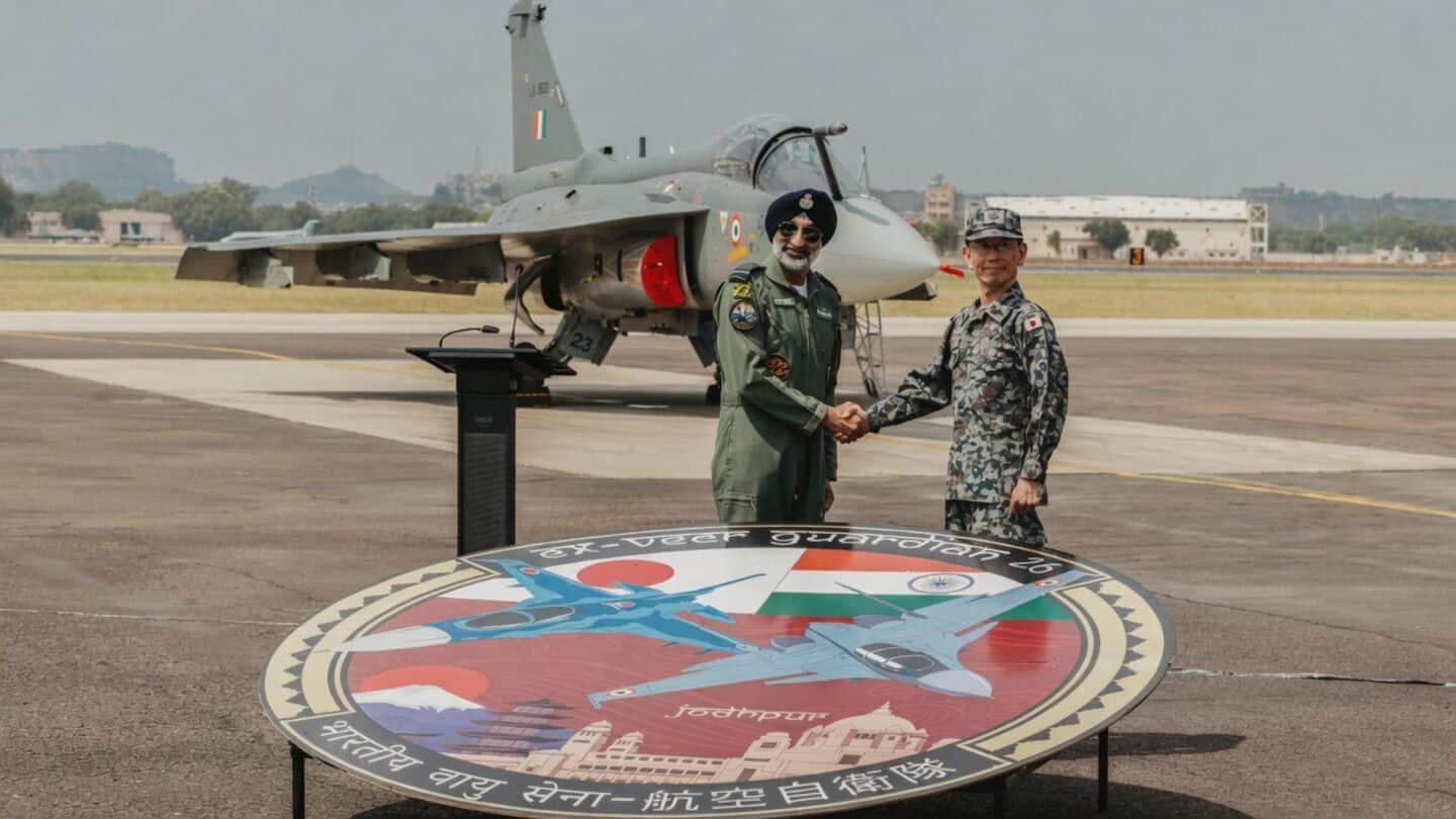 Veer Guardian 2026 sees 1st Japanese fighters land in India