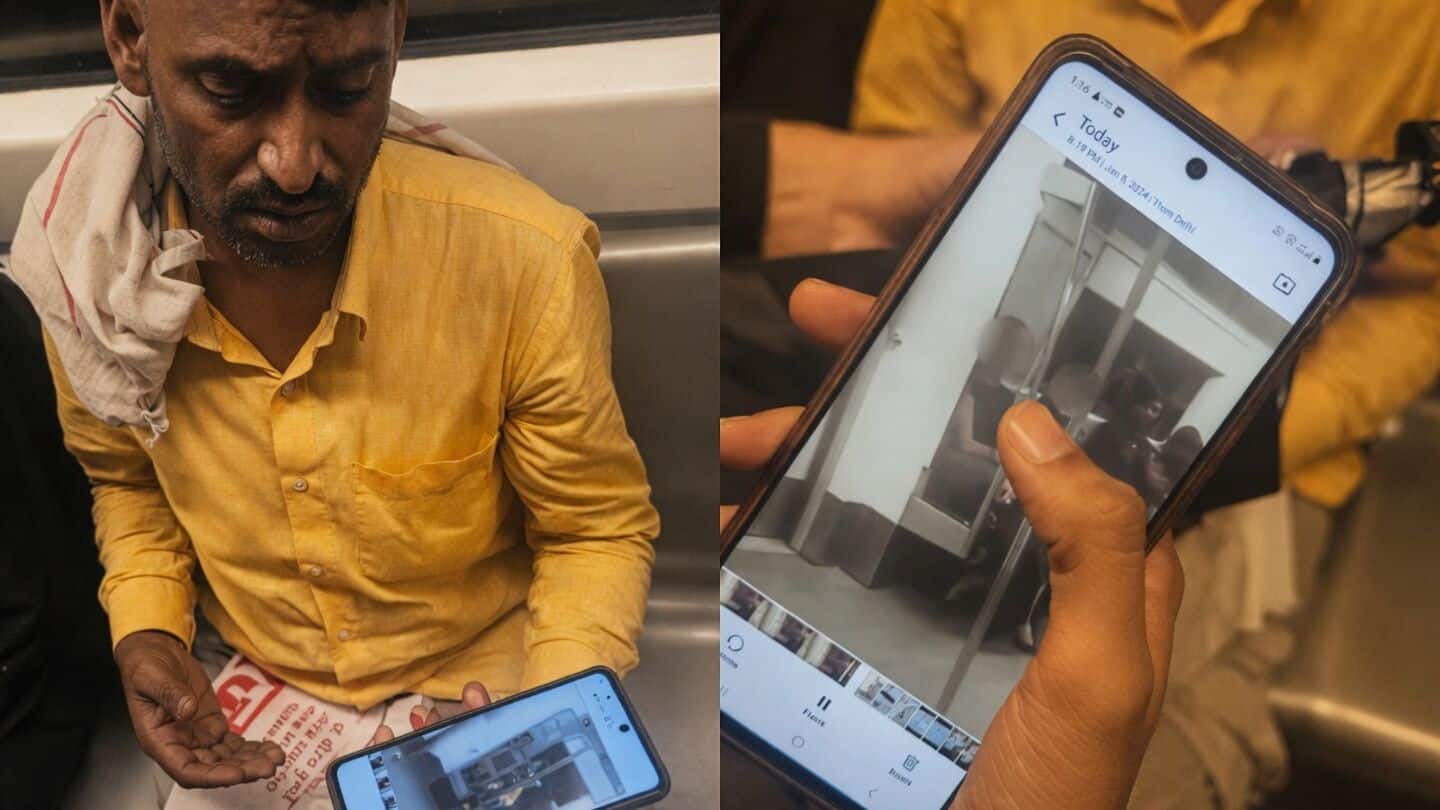 Women confront man secretly photographing them on Delhi Metro