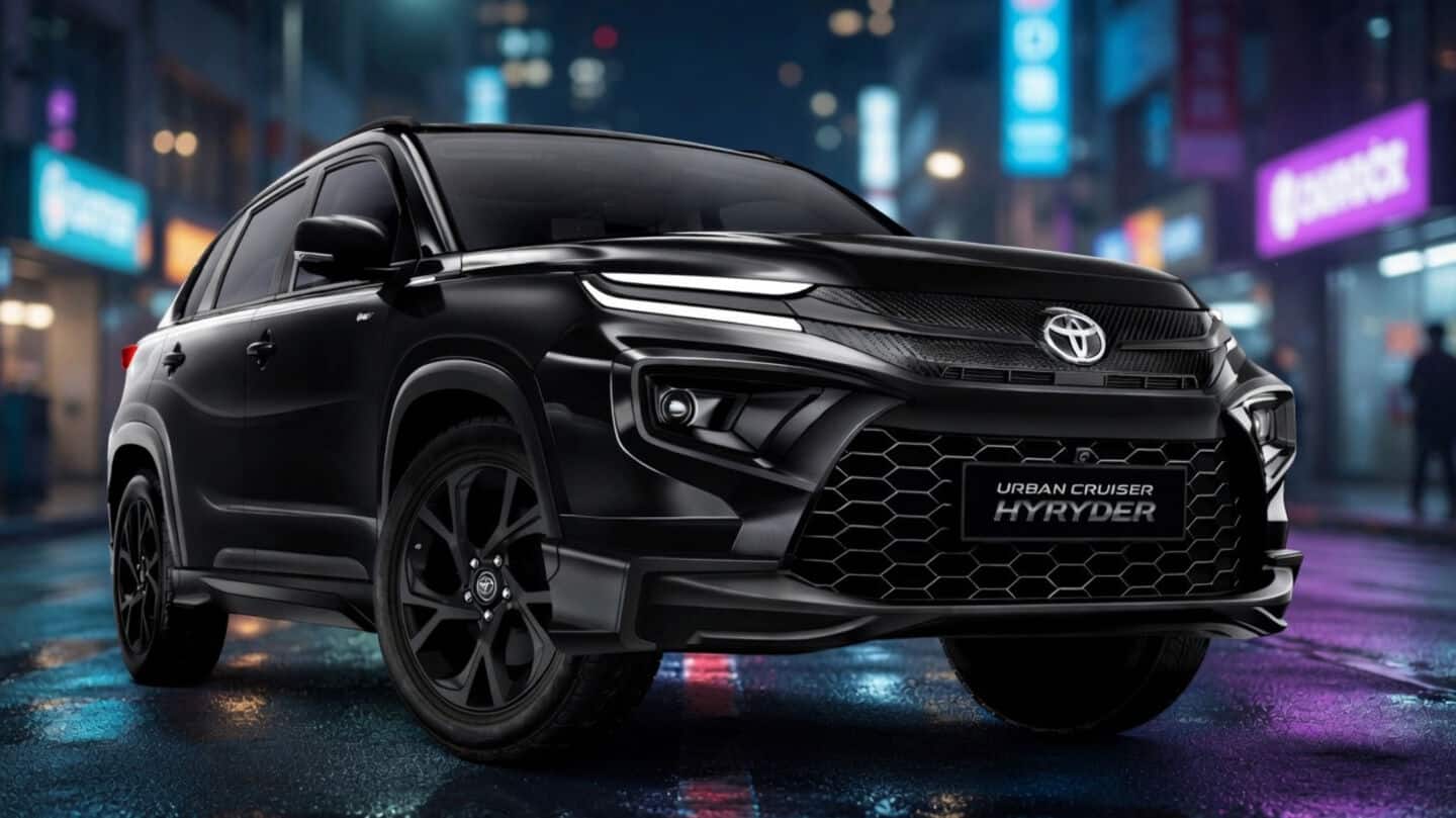 Toyota launches Hyryder Aero Black Edition at ₹15.19L and ₹16.74L