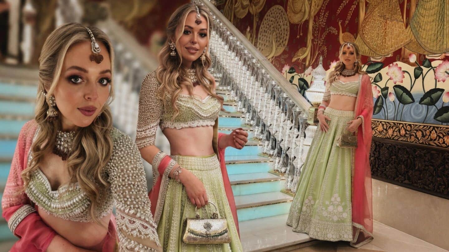 टिफनी ट्रंप ने एंटीलिया के जश्न में जलवा बिखेरा, मनीष मल्होत्रा लहंगे में सितारों के बीच चमकीं