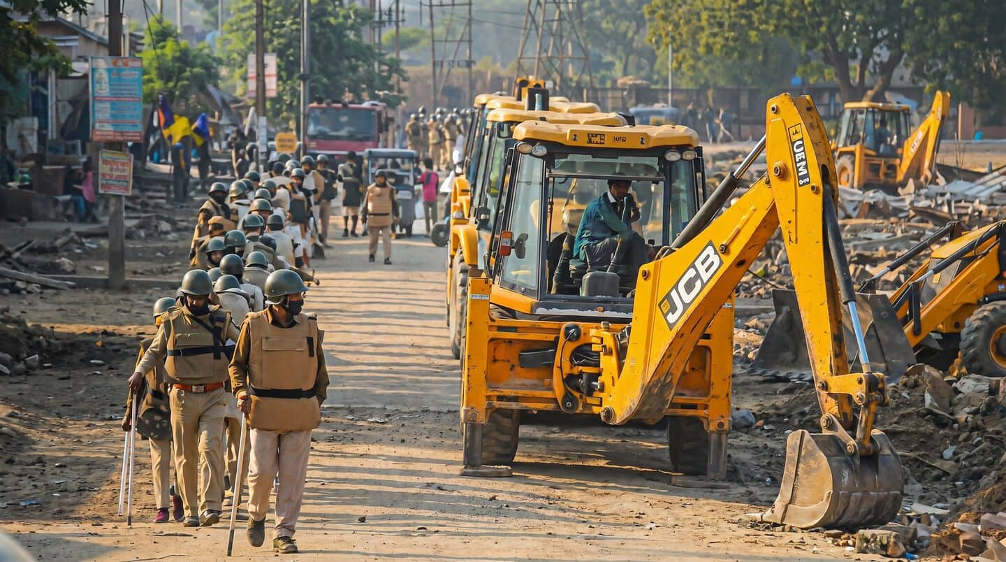 Ahmedabad clears encroachments on State Highway 17 including dargahs