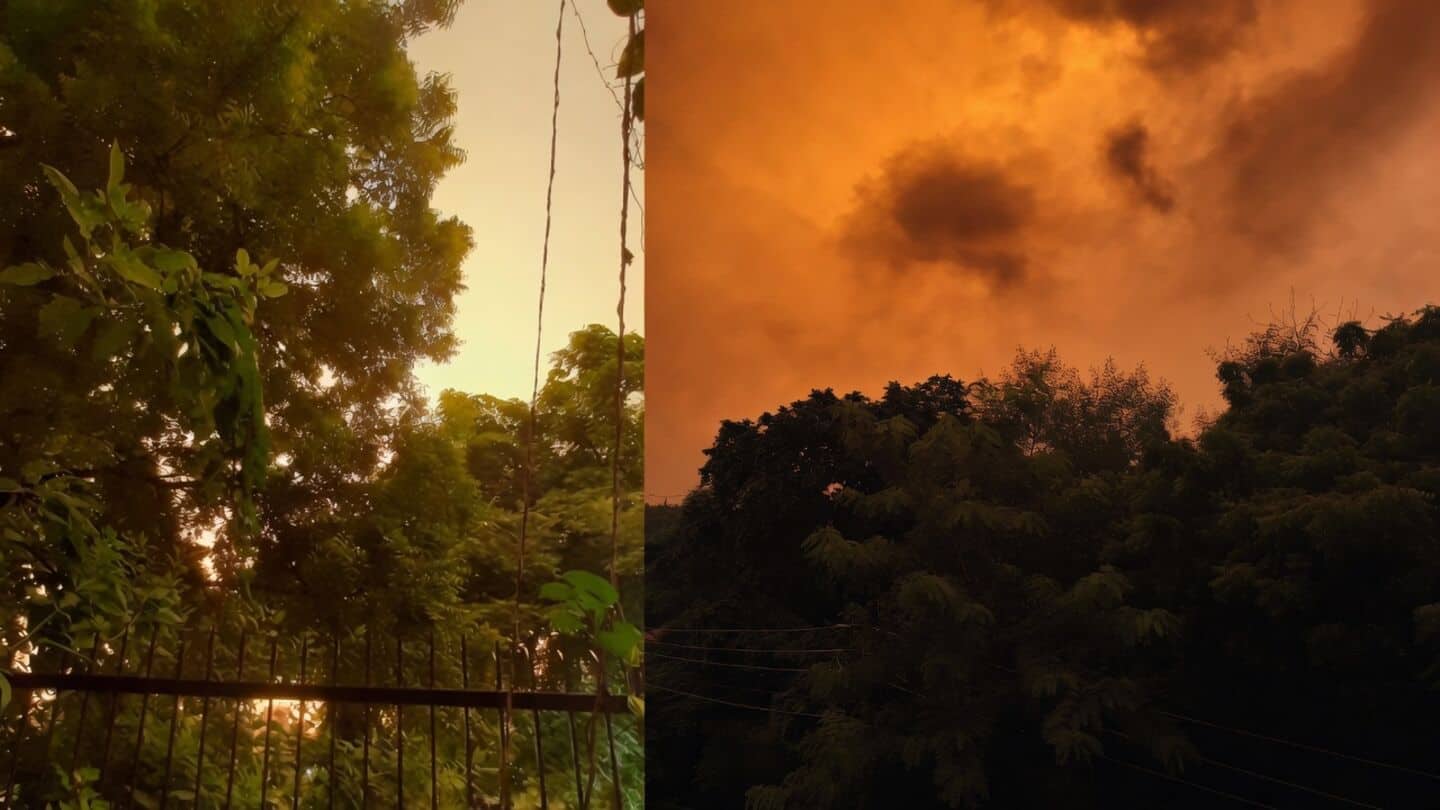 Yellow skies over Delhi-NCR amid IMD yellow, orange alerts