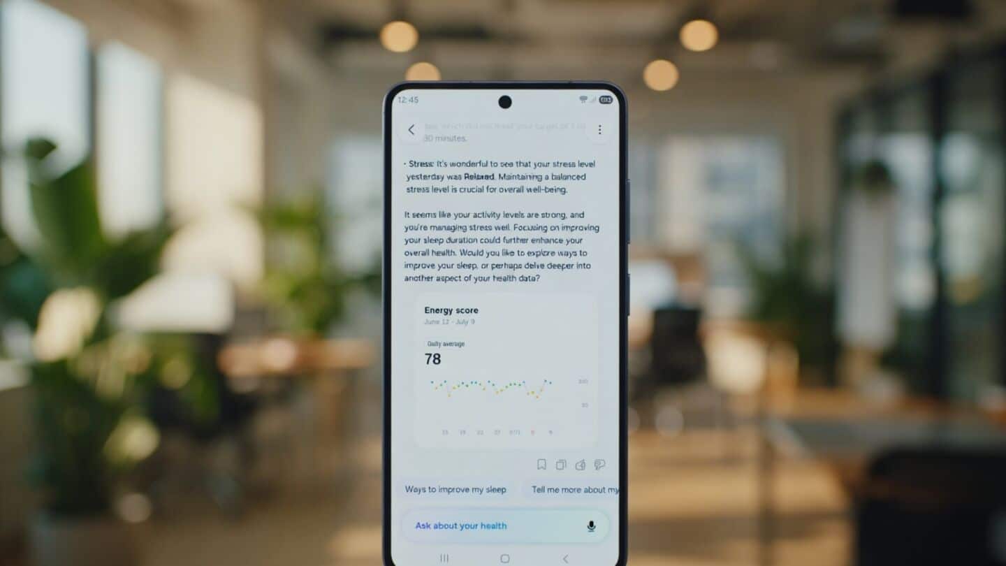 Samsung rolls out AI health assistant with personalized wellness tips