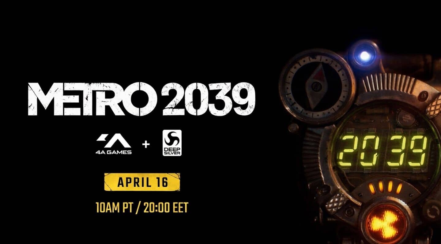 'Metro 2039' reveal set April 16 on Xbox YouTube channel