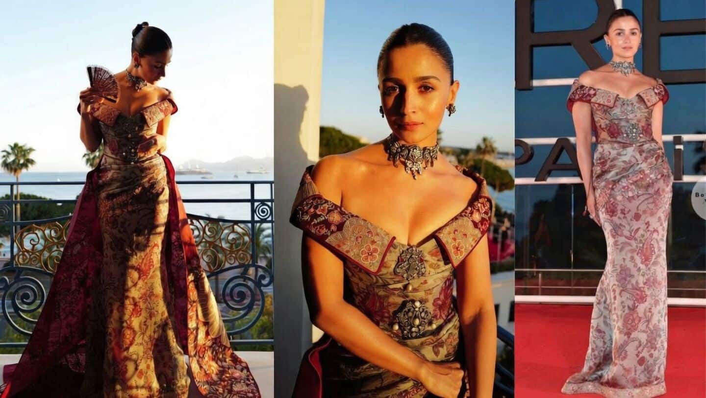 Bhatt wears Tahiliani gown at L'Oreal Paris dinner at Cannes