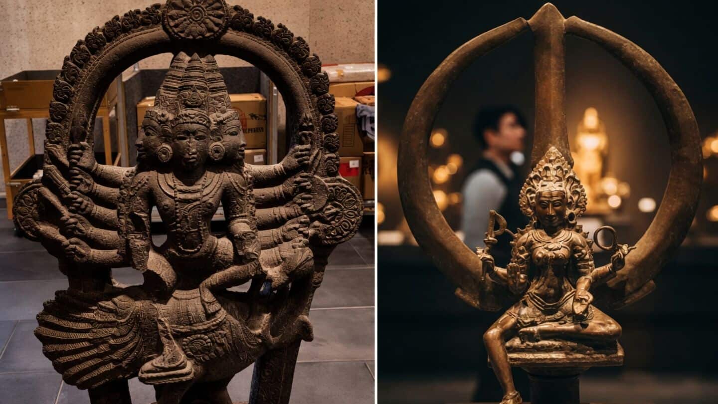 Australian galleries return 3 medieval temple artifacts to India