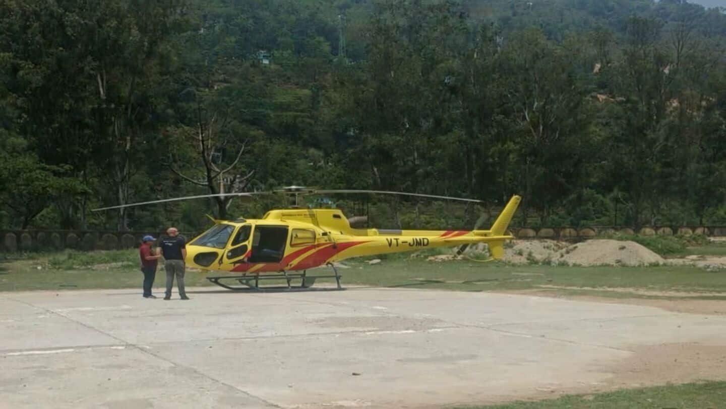 Helicopters make emergency landings in Rudraprayag due to fog
