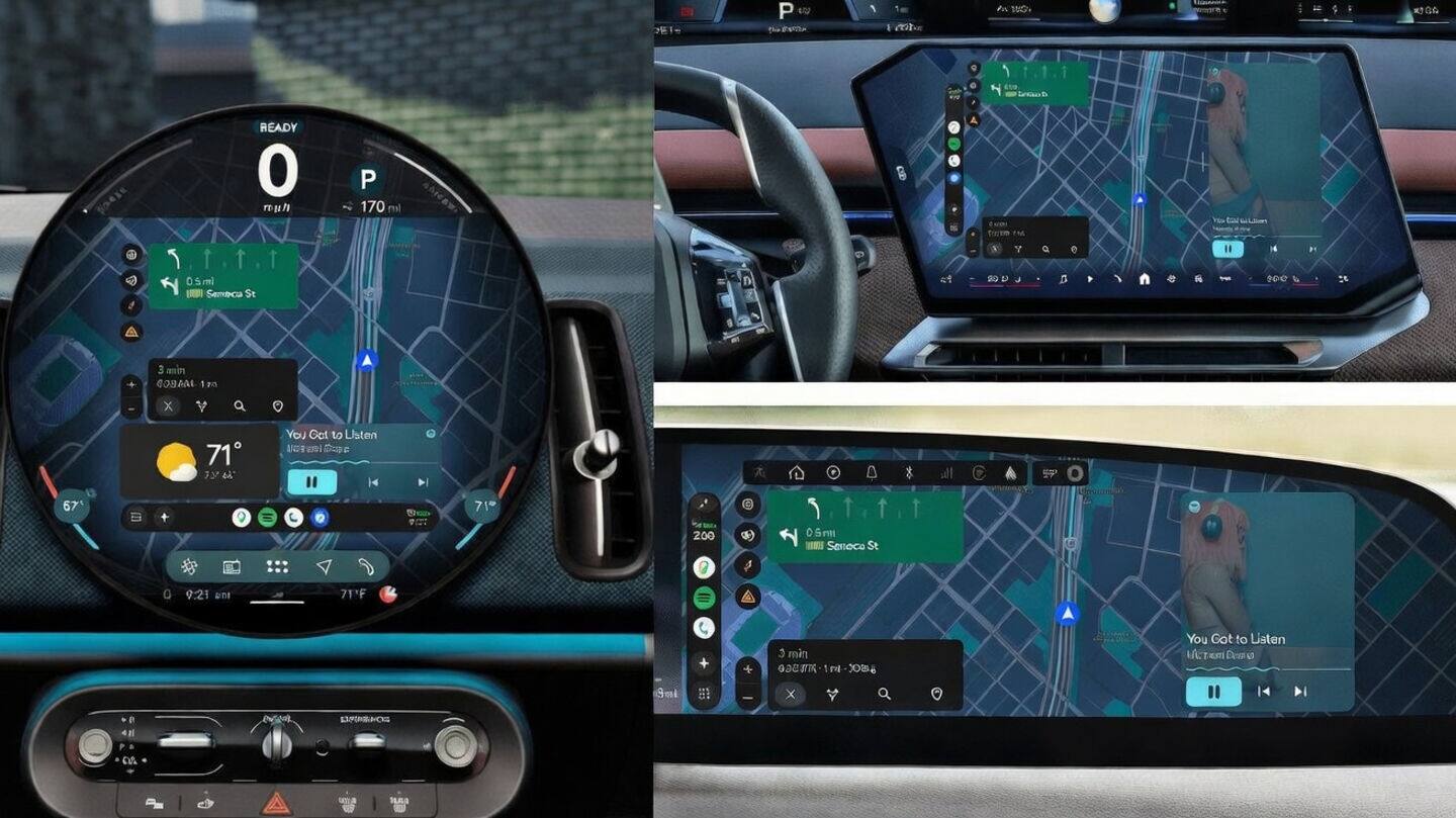 Google unveils revamped Android Auto for curved and circular dashboards