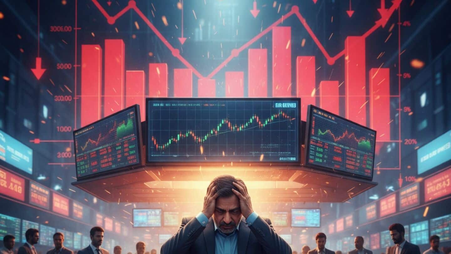 Indian markets slide as Sensex drops almost 500 points intraday