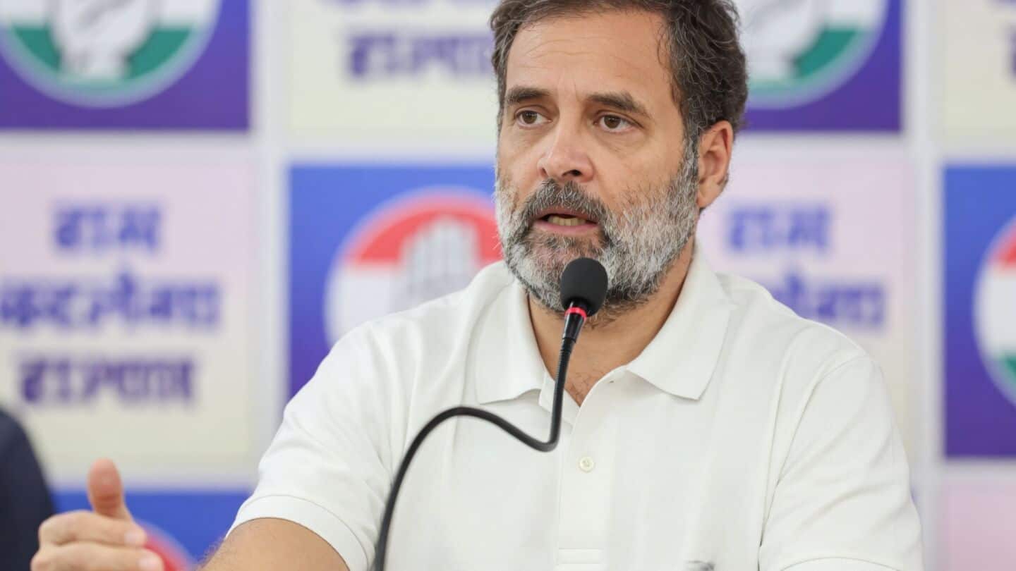 Rahul Gandhi accuses Modi government of dividing Manipur after arson