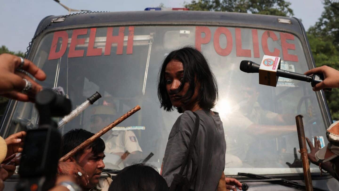 Authorities detain hundreds Cockroach Janta Party volunteers at Chhatrasal Stadium