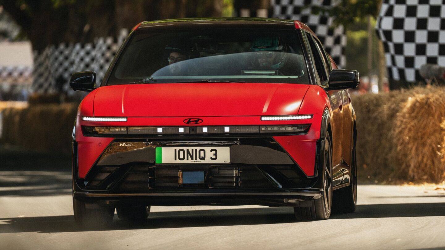 Hyundai unveils Ioniq 3 at Goodwood, up to 500km range