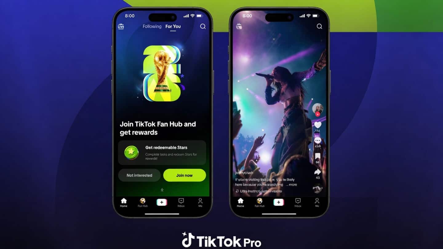 TikTok releases TikTok Pro Events for 2026 FIFA World Cup
