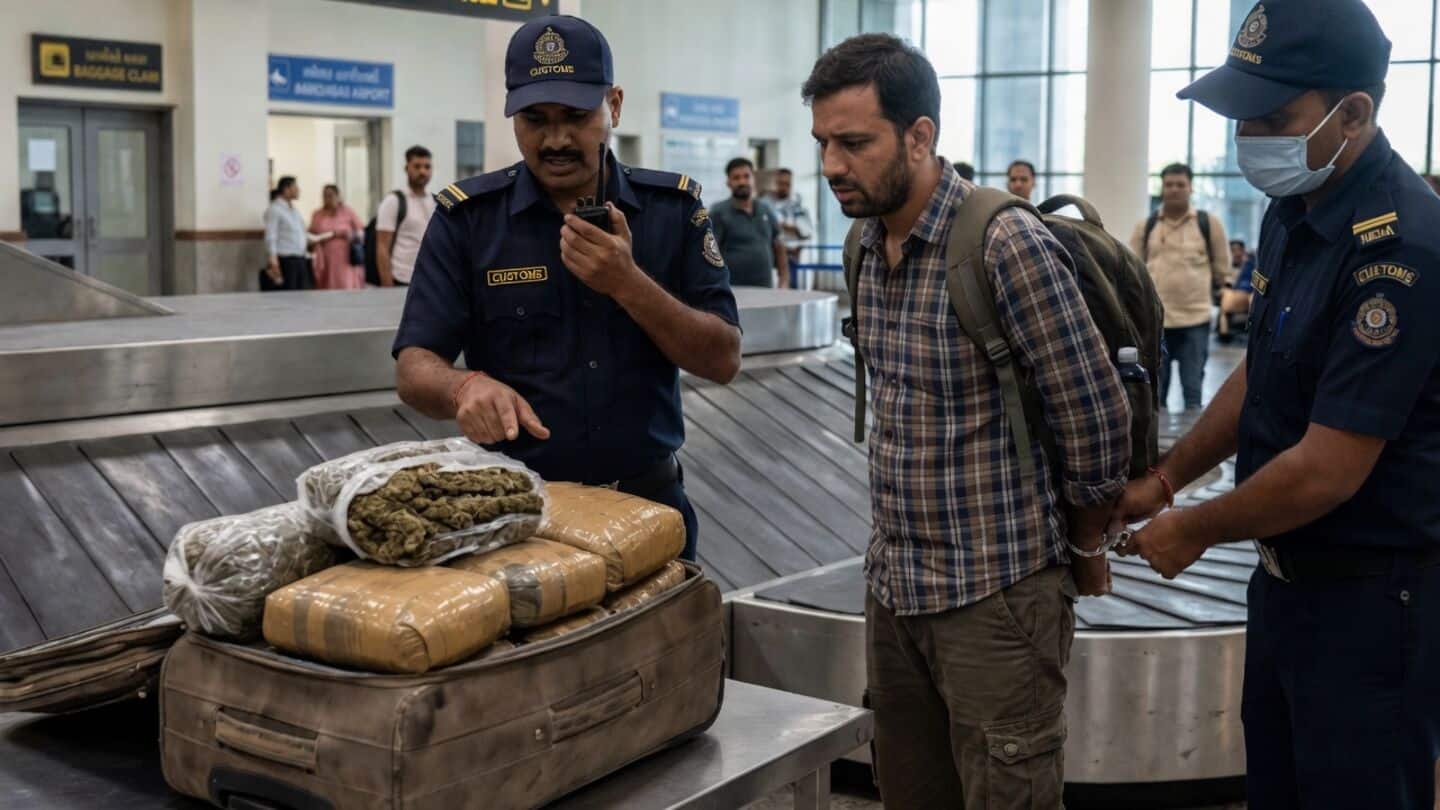 Customs arrested Ibrahim Sefulla at Ahmedabad airport over ₹10cr marijuana
