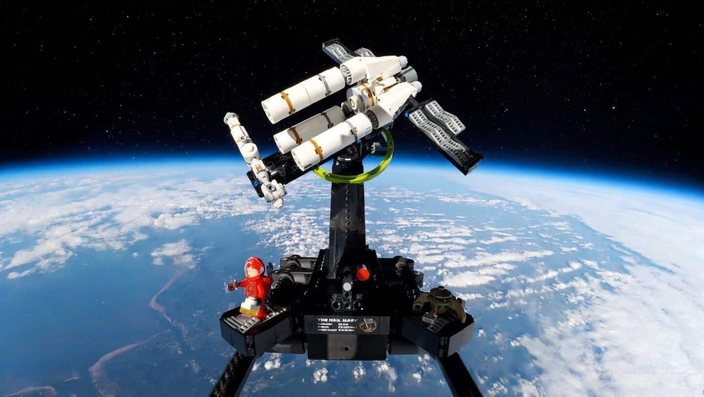 Lego 'Project Hail Mary' set reaches 114,790 feet over UK.