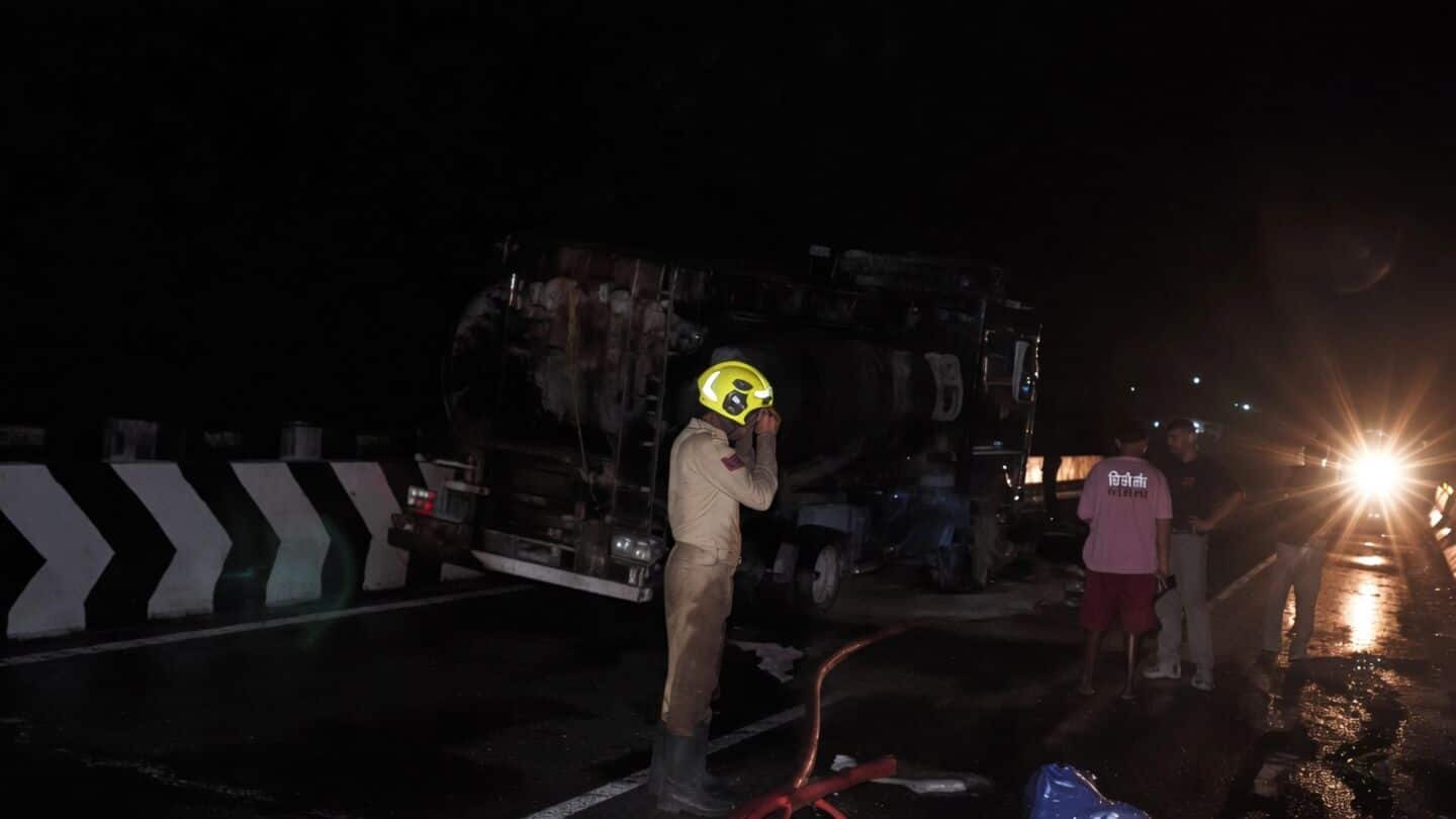 Two tankers collide near Malhar Palace in Udhampur, fire contained