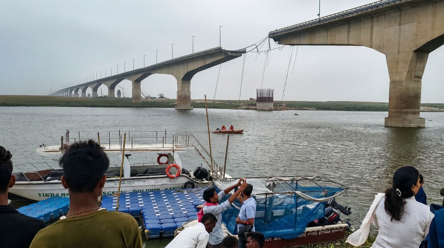 Vikramshila Bridge in Bhagalpur partly collapses, cutting off key route