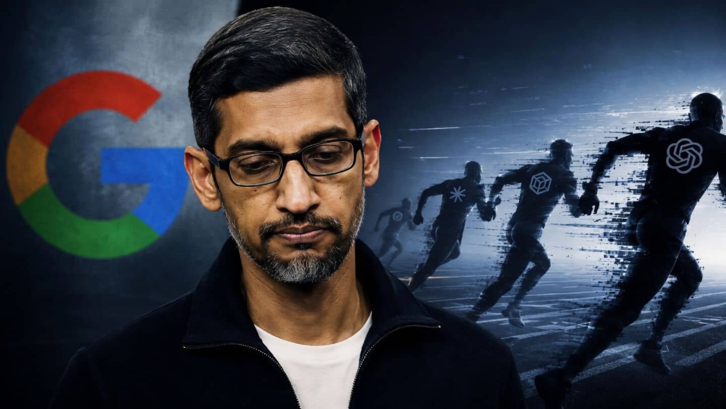 Sundar Pichai says Google trails Anthropic in AI coding agents