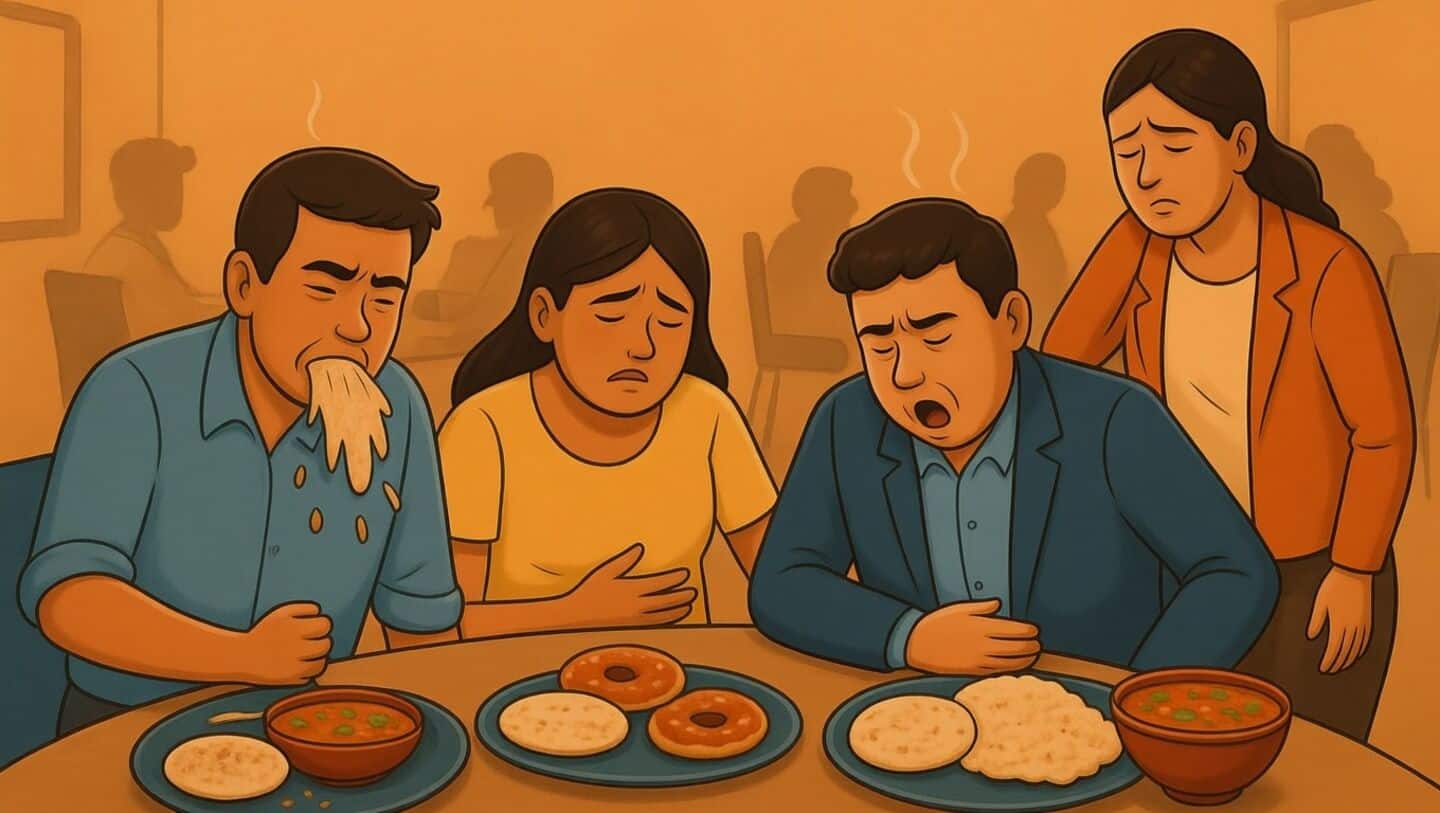 Nearly 100 employees hospitalized after eating at north Bengaluru canteen