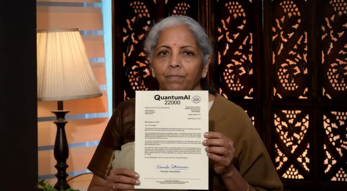 PIB debunks deepfake of Nirmala Sitharaman endorsing ₹2.5L monthly returns