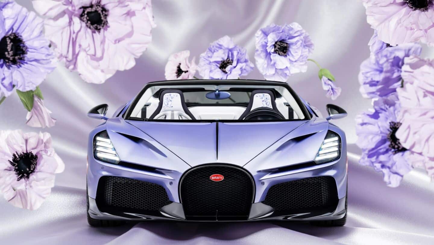 Bugatti unveils 1-off W16 Mistral 'Caroline' tribute to owner's daughter