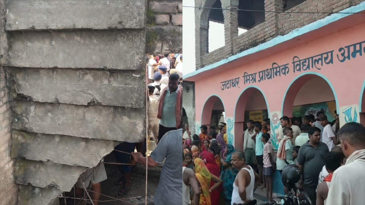 Bihar's Amni village government school staircase collapse kills Ritika Kumari
