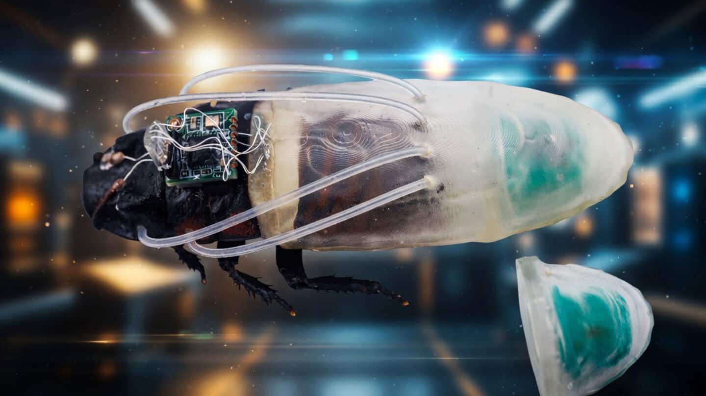 NTU Singapore designs 3-D-printed scuba suits for Madagascar hissing cockroaches