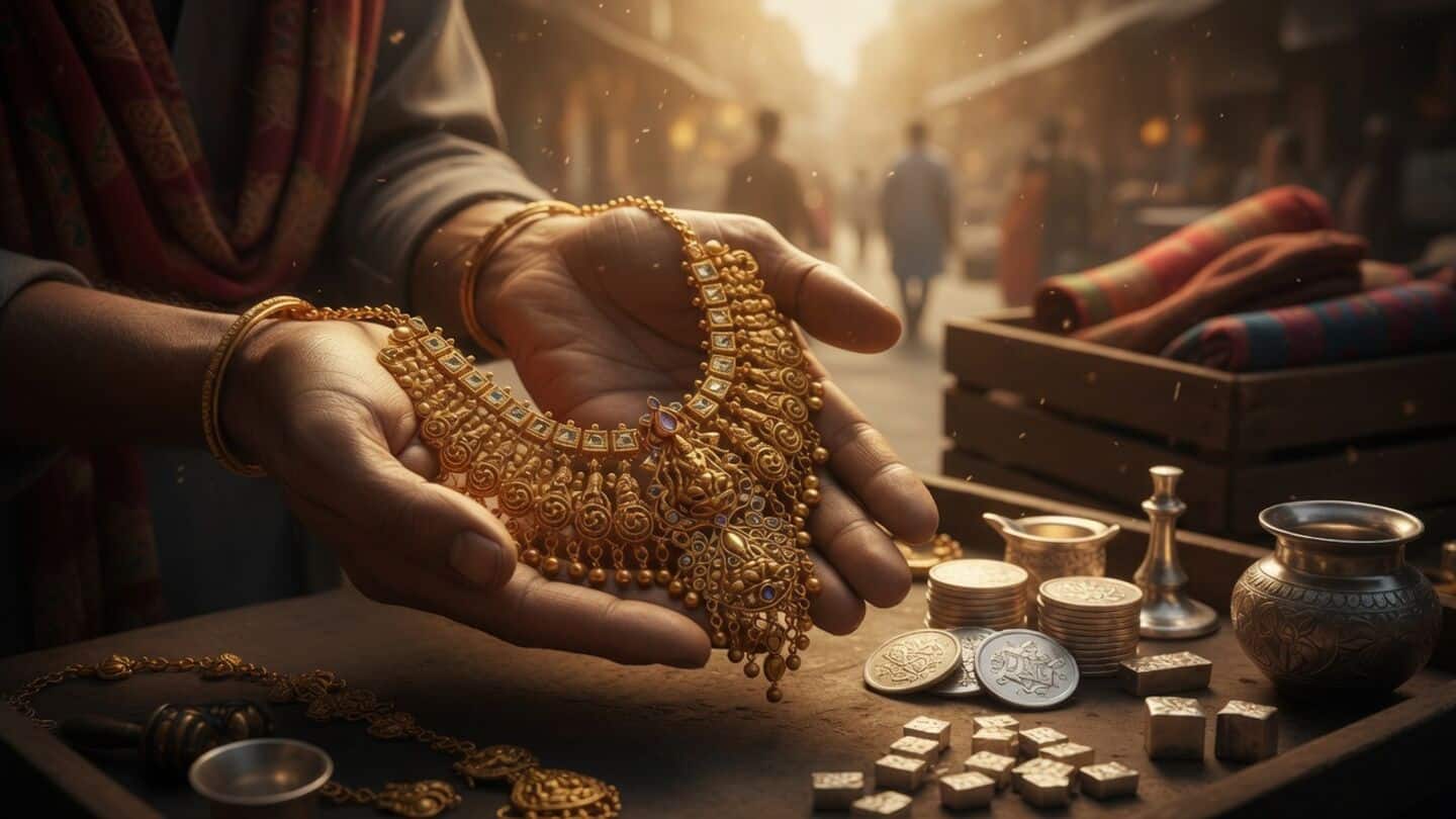 Gold slips to ₹1.54L on MCX as silver climbs ₹2.40L