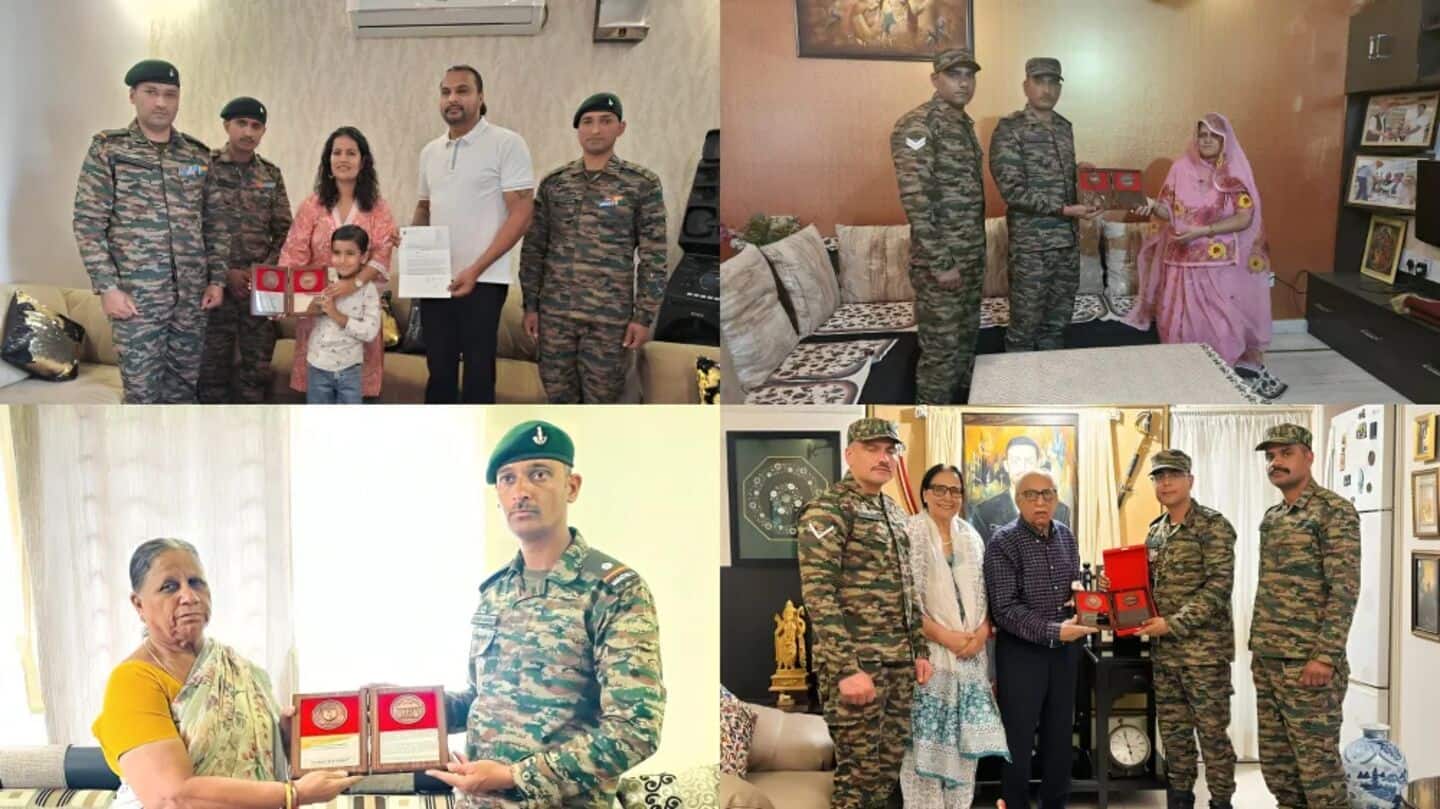 Honoring Kargil War hero's family