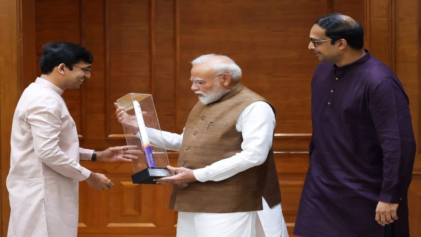 PM Modi meets Skyroot founders, calls Vikram-1 a new chapter