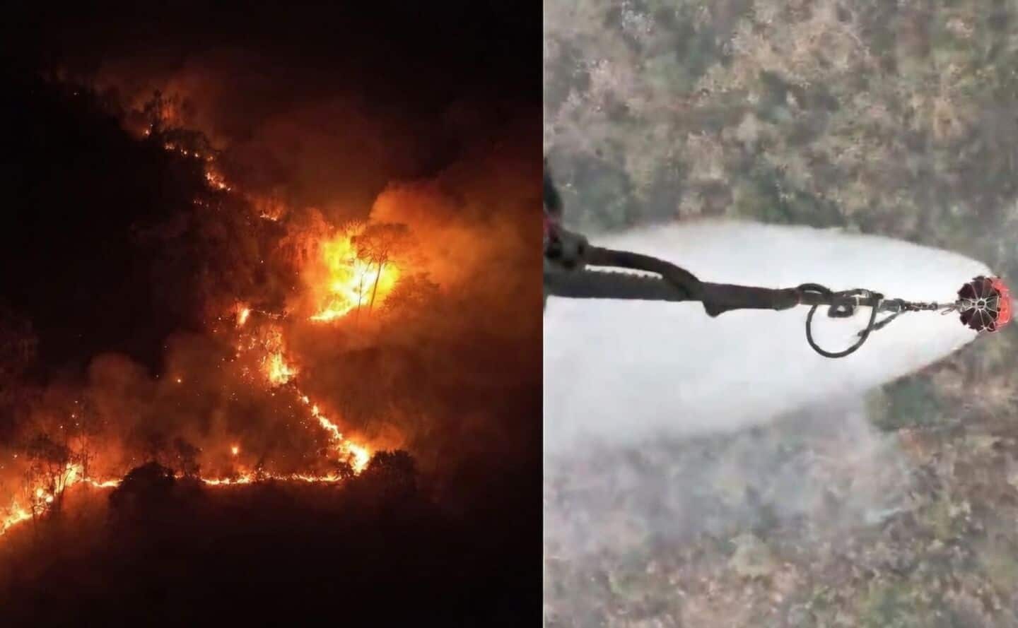 IAF's Mi-17V5 copters douse forest fire in Arunachal Pradesh