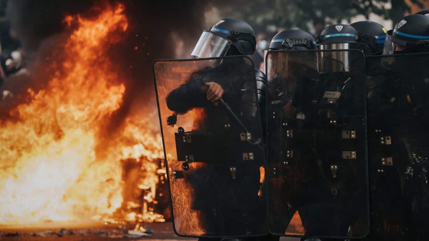 France's biggest school protests spread nationwide amid police tear gas