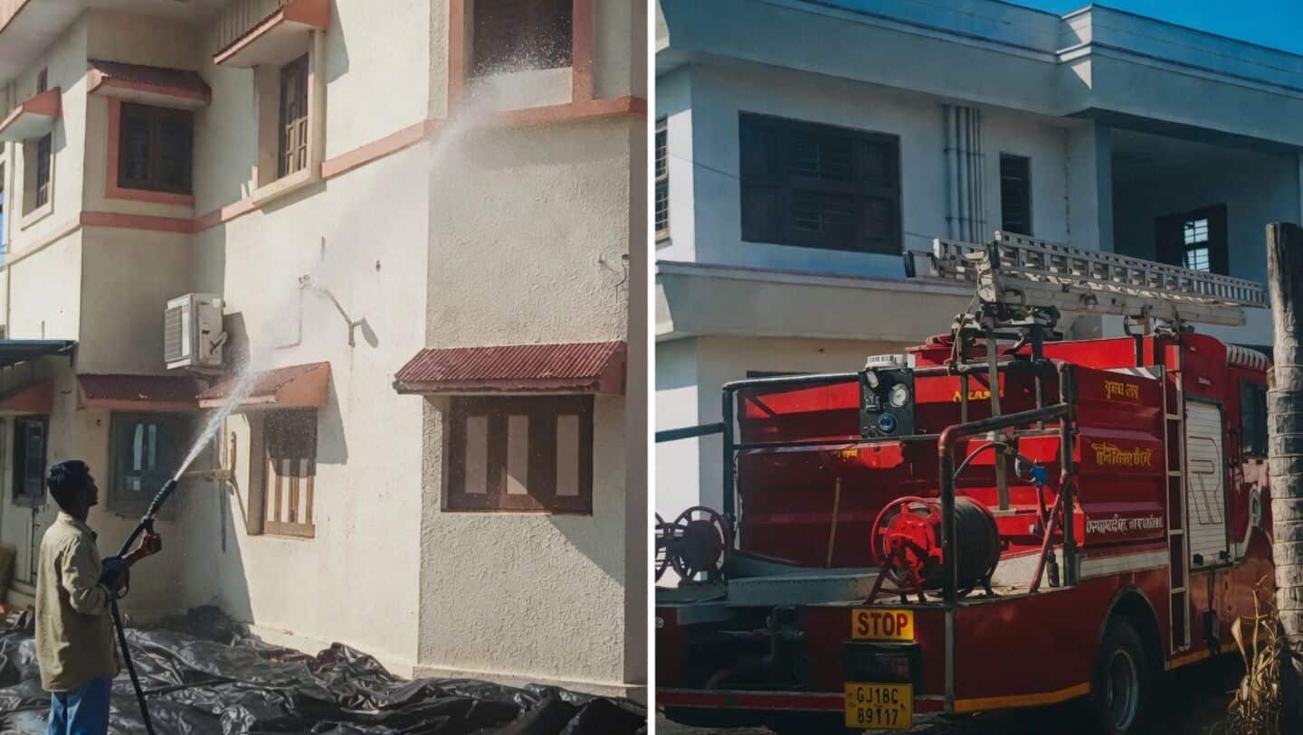 Viral video shows fire brigade washing MLA Bachubhai Khabad's home