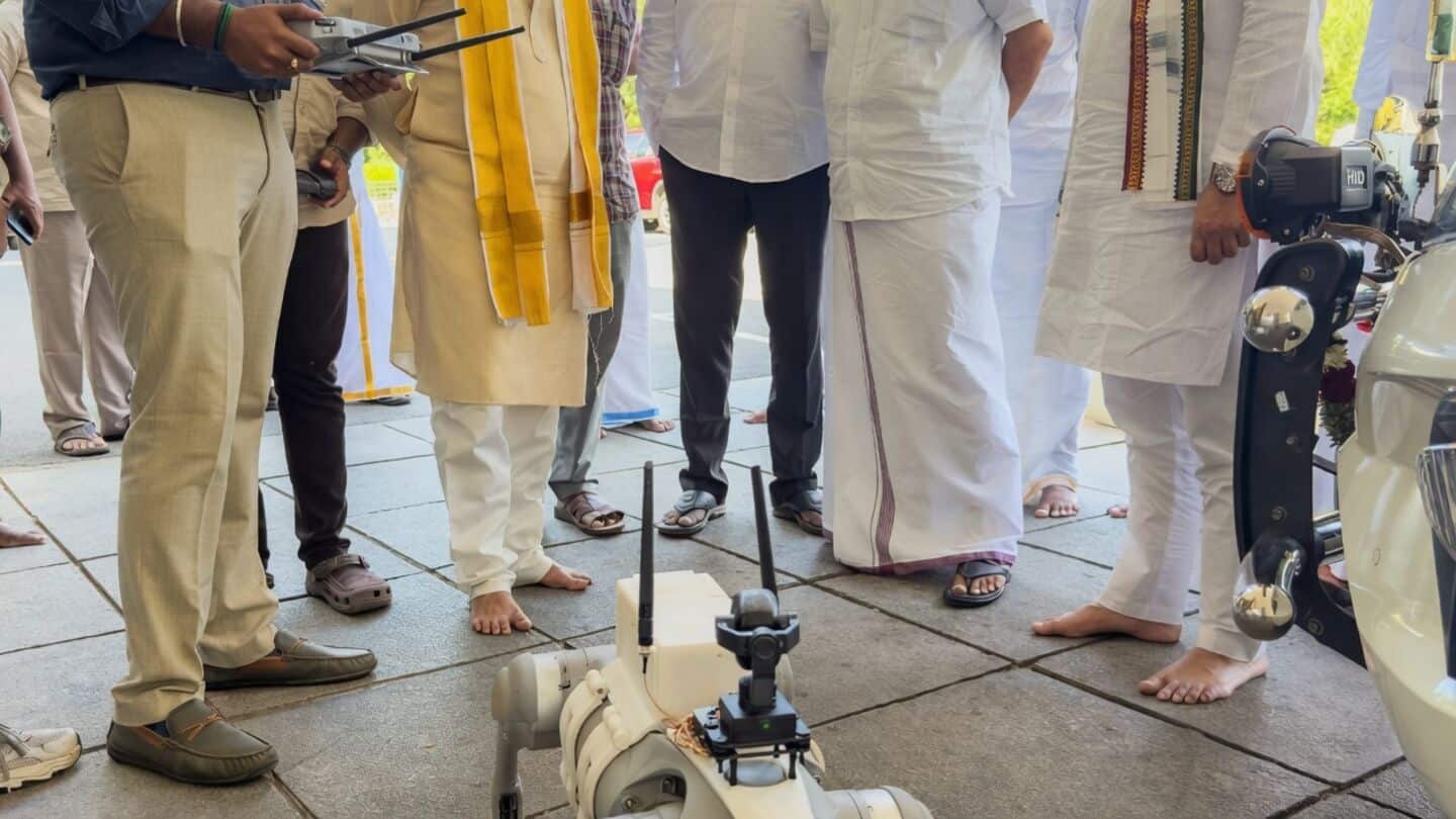 TTD trials AI robotic dog to monitor wildlife, protect pilgrims