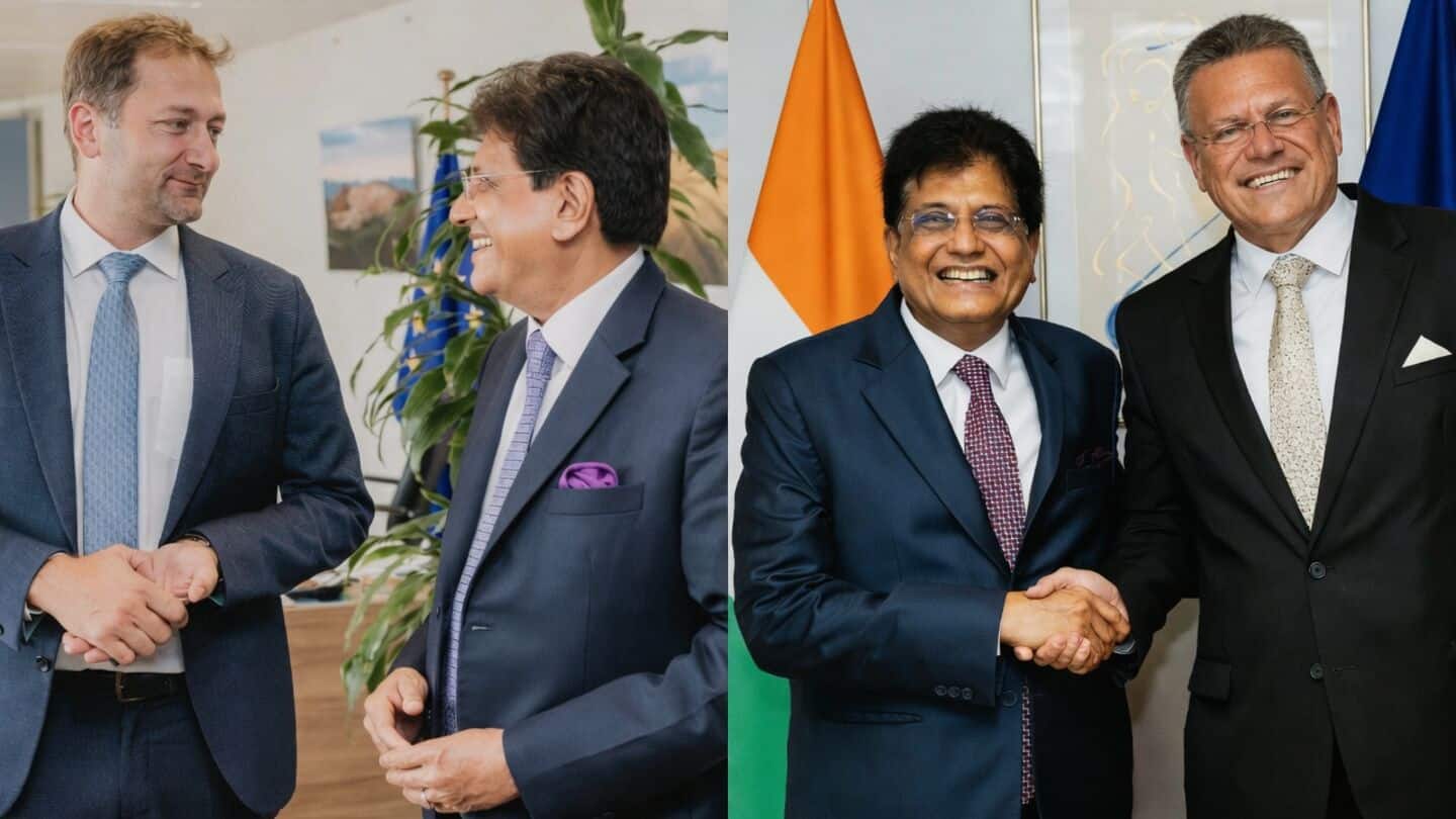 Piyush Goyal in Brussels pushes finalized India-EU FTA ahead