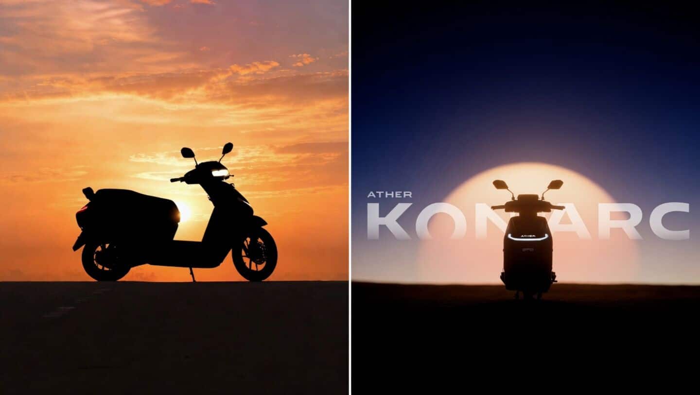 Ather Energy announces Konarc electric scooter launching globally August 29