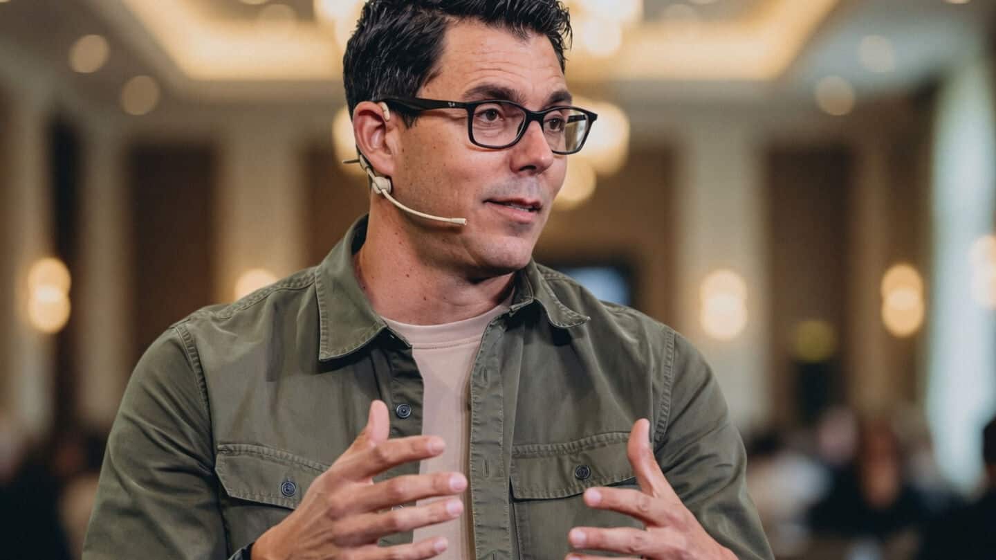 At TechCrunch Disrupt RJ Scaringe says cars will seem old-school