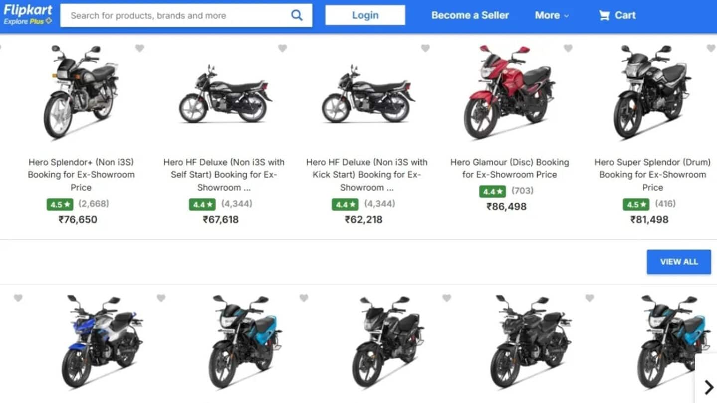 You can now buy a bike or scooter on Flipkart