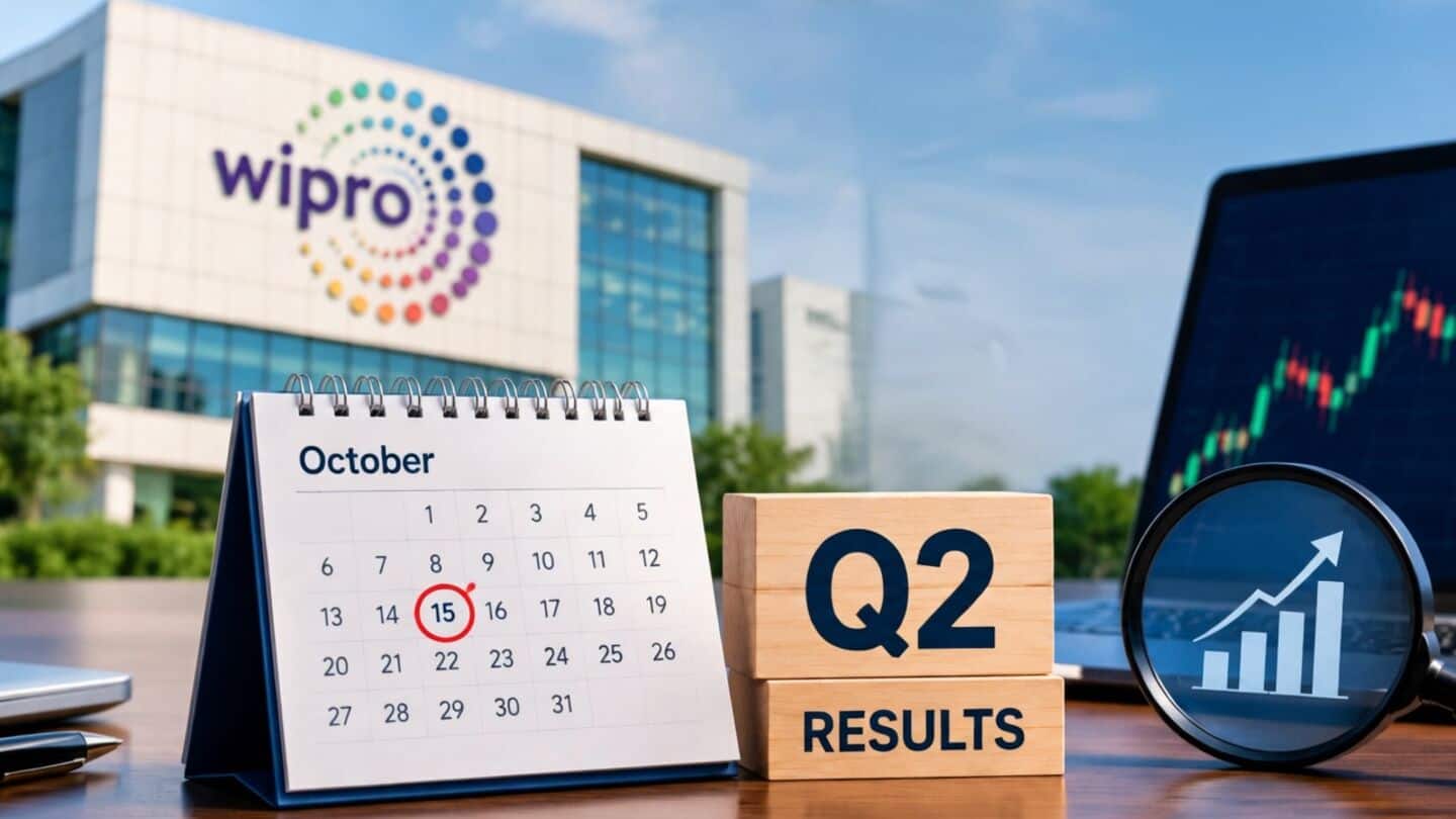 Wipro to announce Q2 and H1 FY27 results October 15