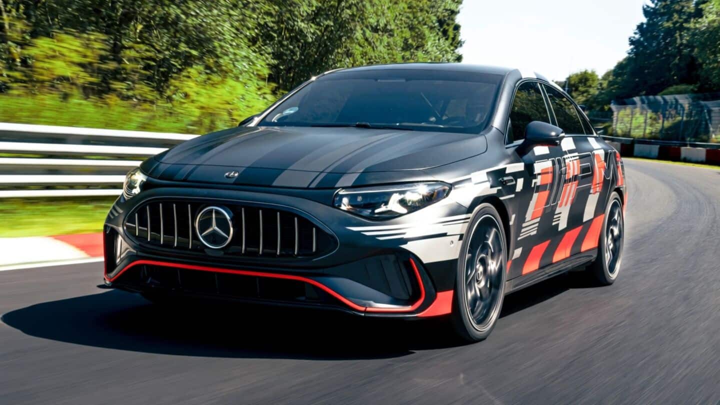All-electric Mercedes-AMG CLA 45 breaks Nurburgring 4-door sedan record