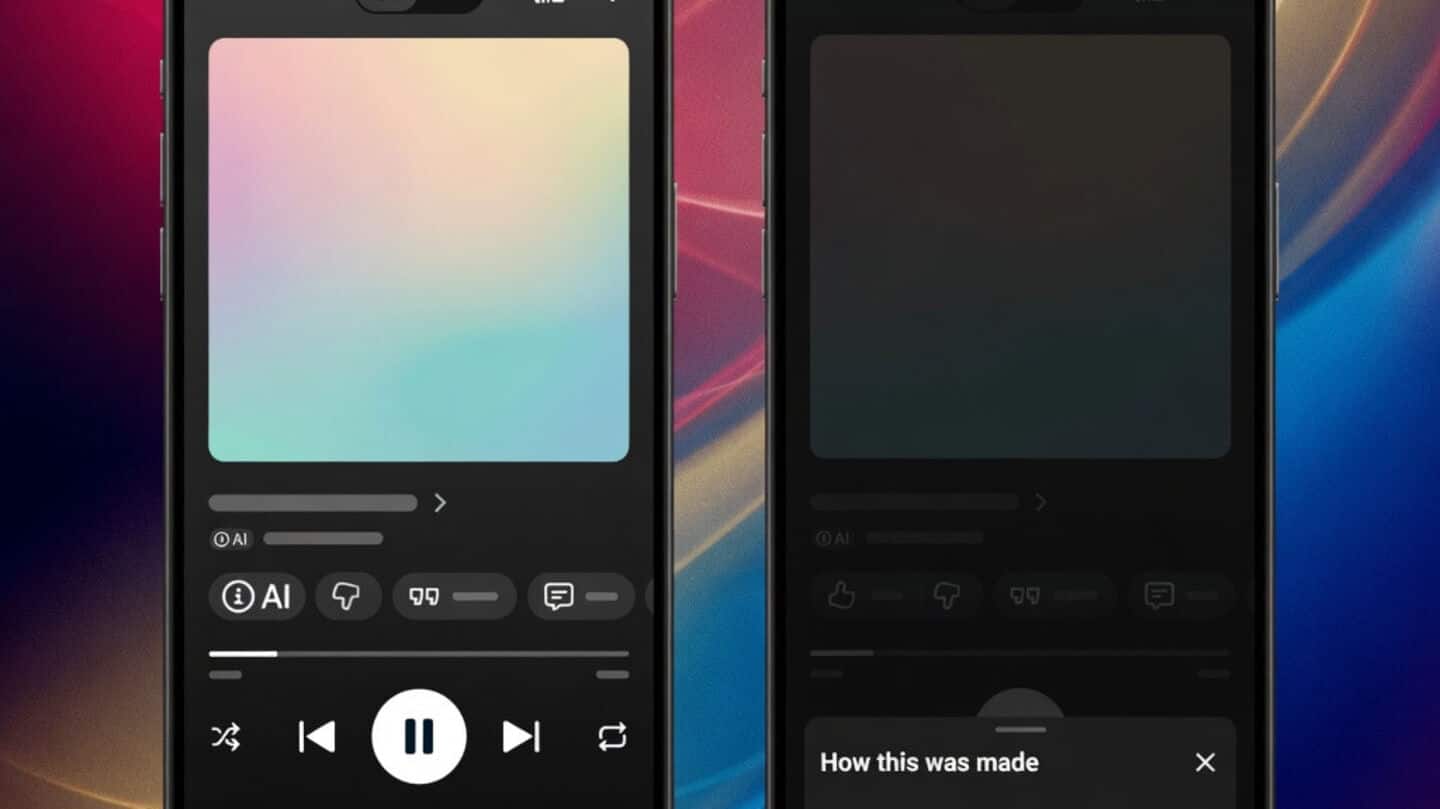YouTube Music adds labels identifying tracks made with AI
