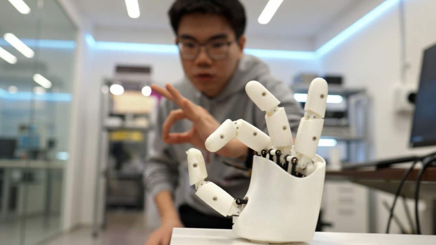 MIT creates ultrasound-sticker wristband with AI for robotic-hand control