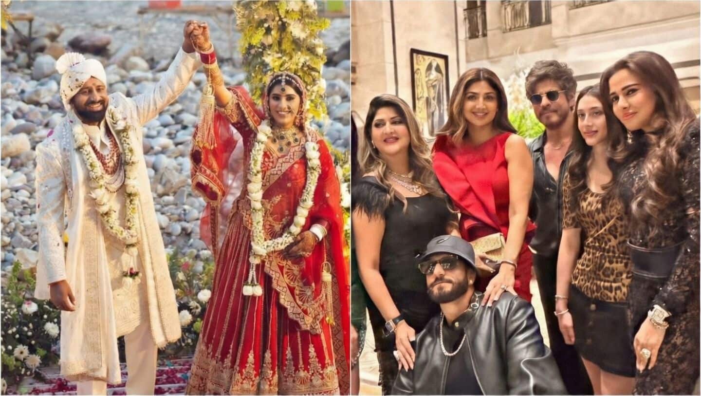 Dalal posts wedding photos as Khan meets Singh at party