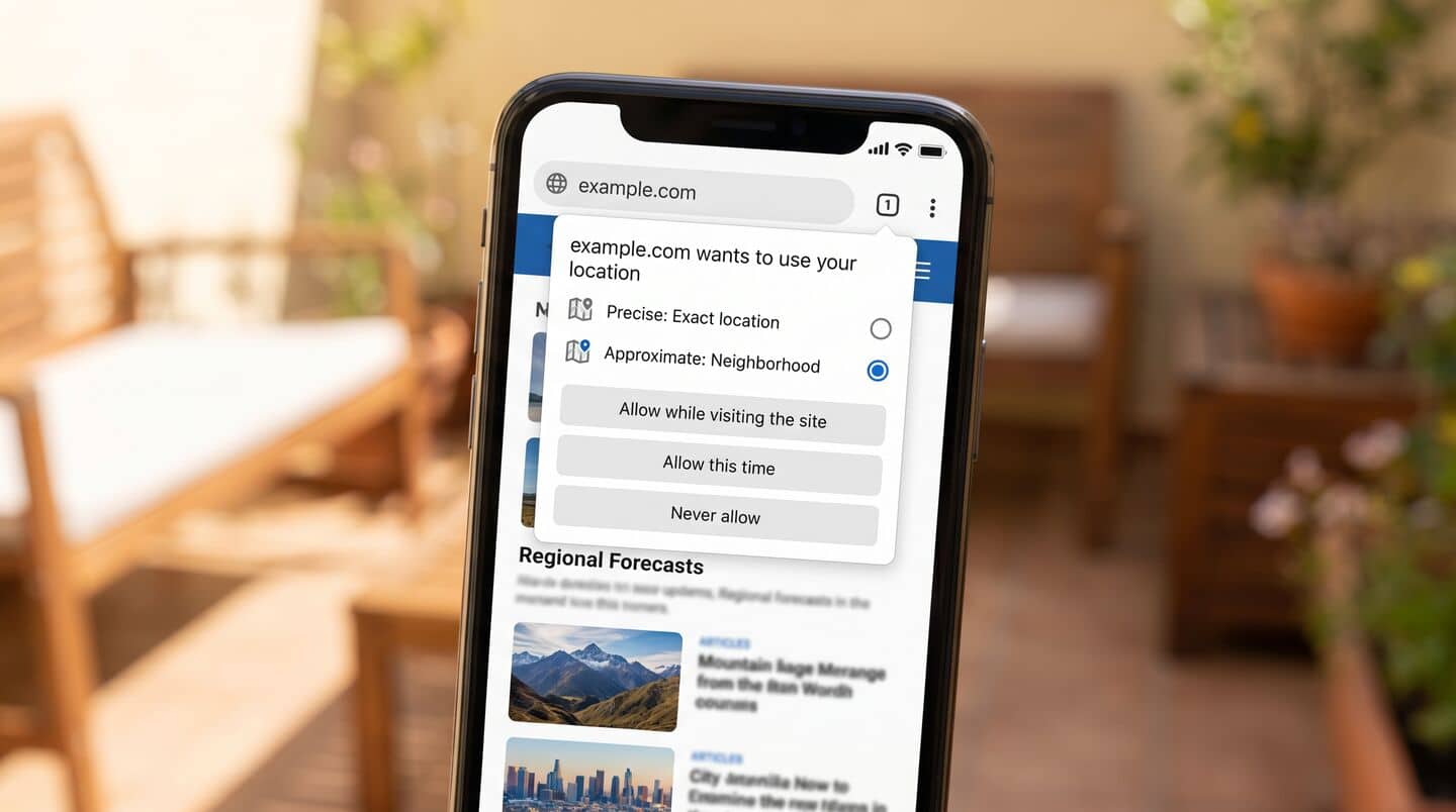 Google adds approximate location option to Chrome for Android
